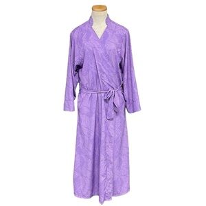 Clo Intimo Robe Women's M Medium Purple Amethyst Orquid Entanto Long Robe NWT